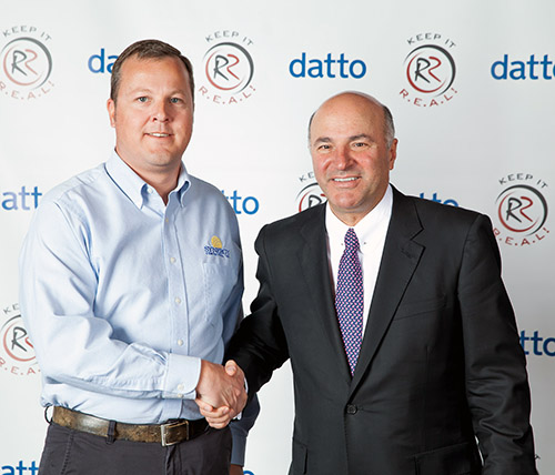 Scott Phillips with Shark Tank Kevin O'Leary aka Mr Wonderful