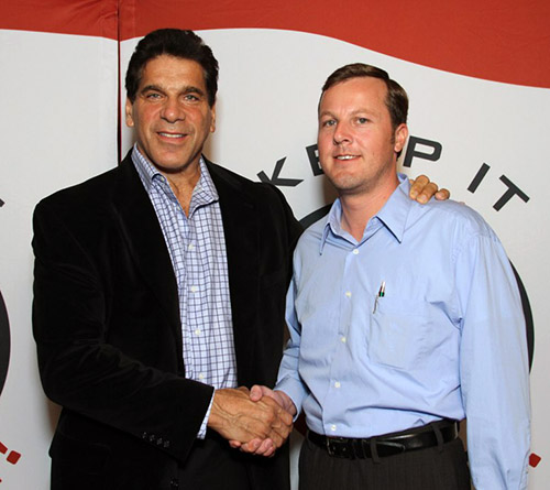 Scott Phillips with Lou Ferrigno